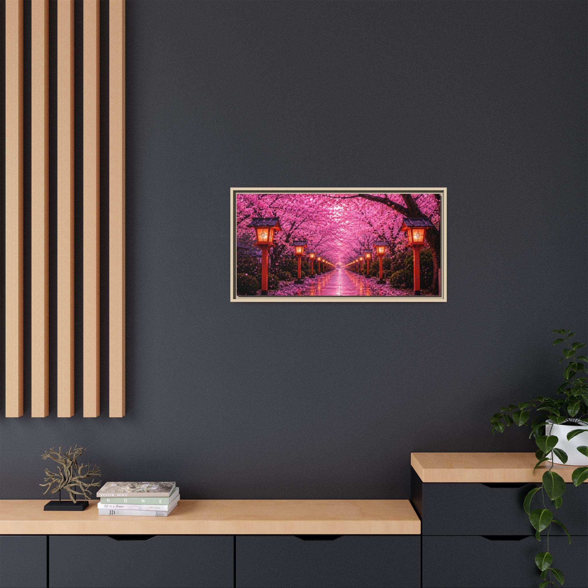 Sakura Lantern Path — Cherry Blossom Evening Collection