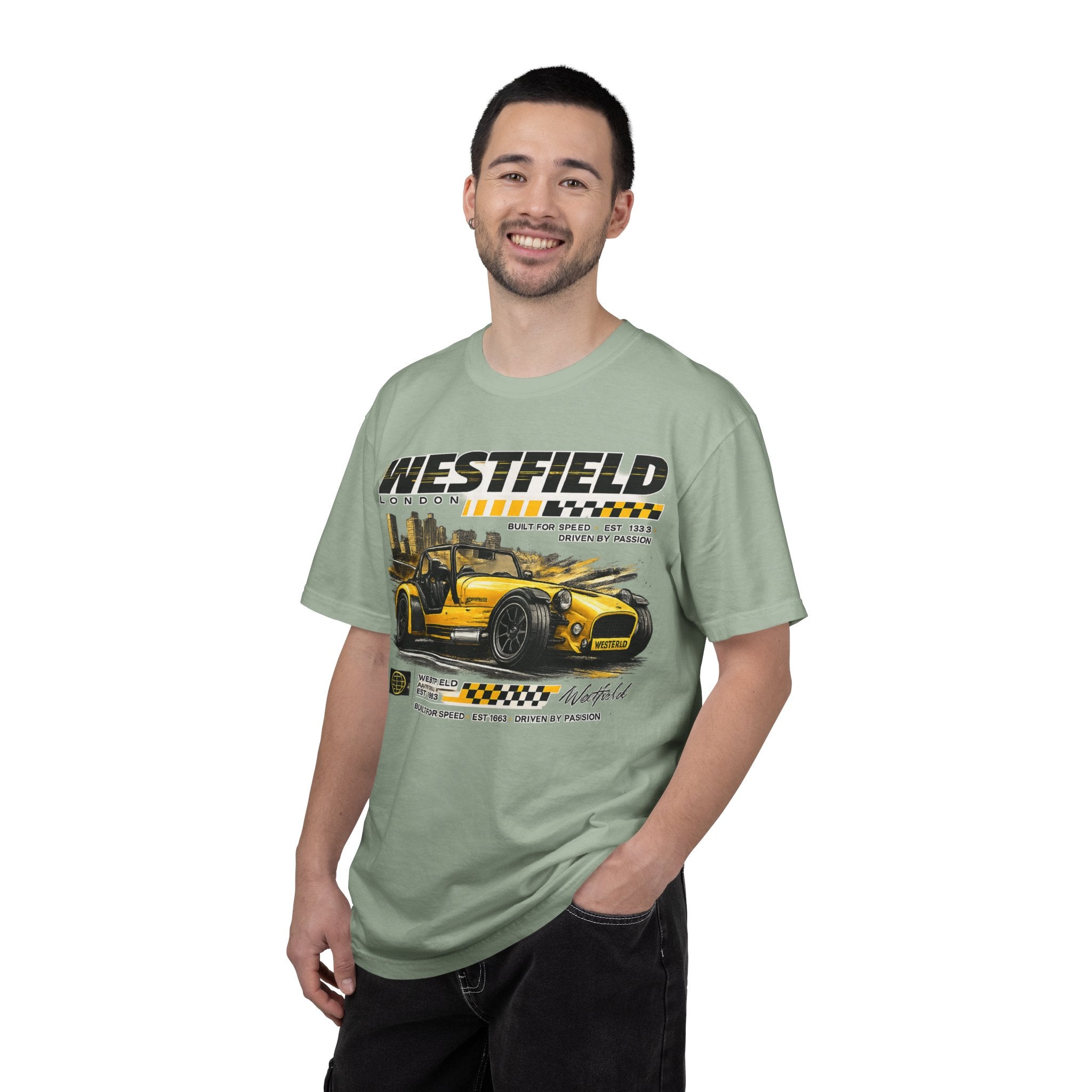 Westfield Sports Car Tee — Vintage Racing Graphic T-Shirt