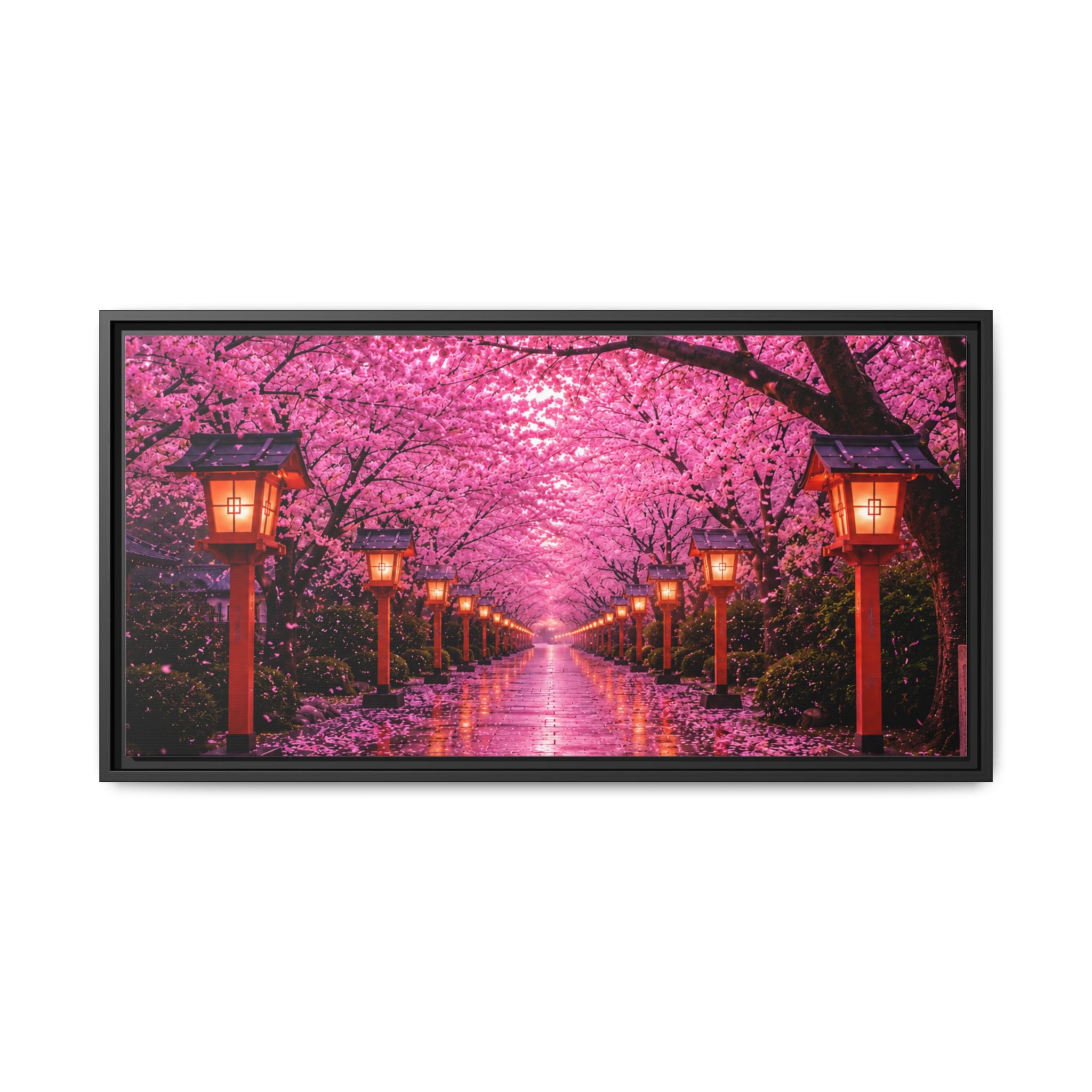 Sakura Lantern Path — Cherry Blossom Evening Collection