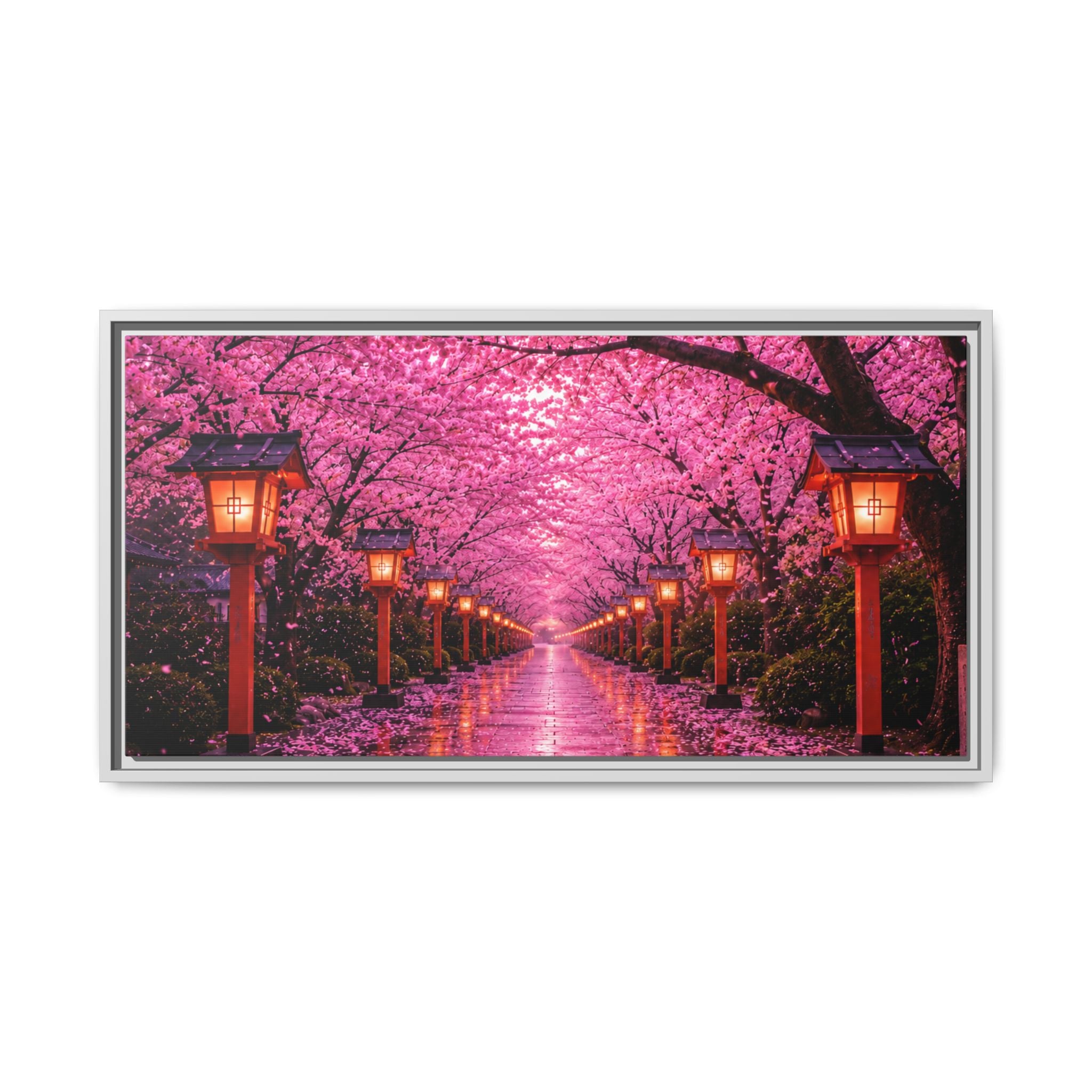 Sakura Lantern Path — Cherry Blossom Evening Collection