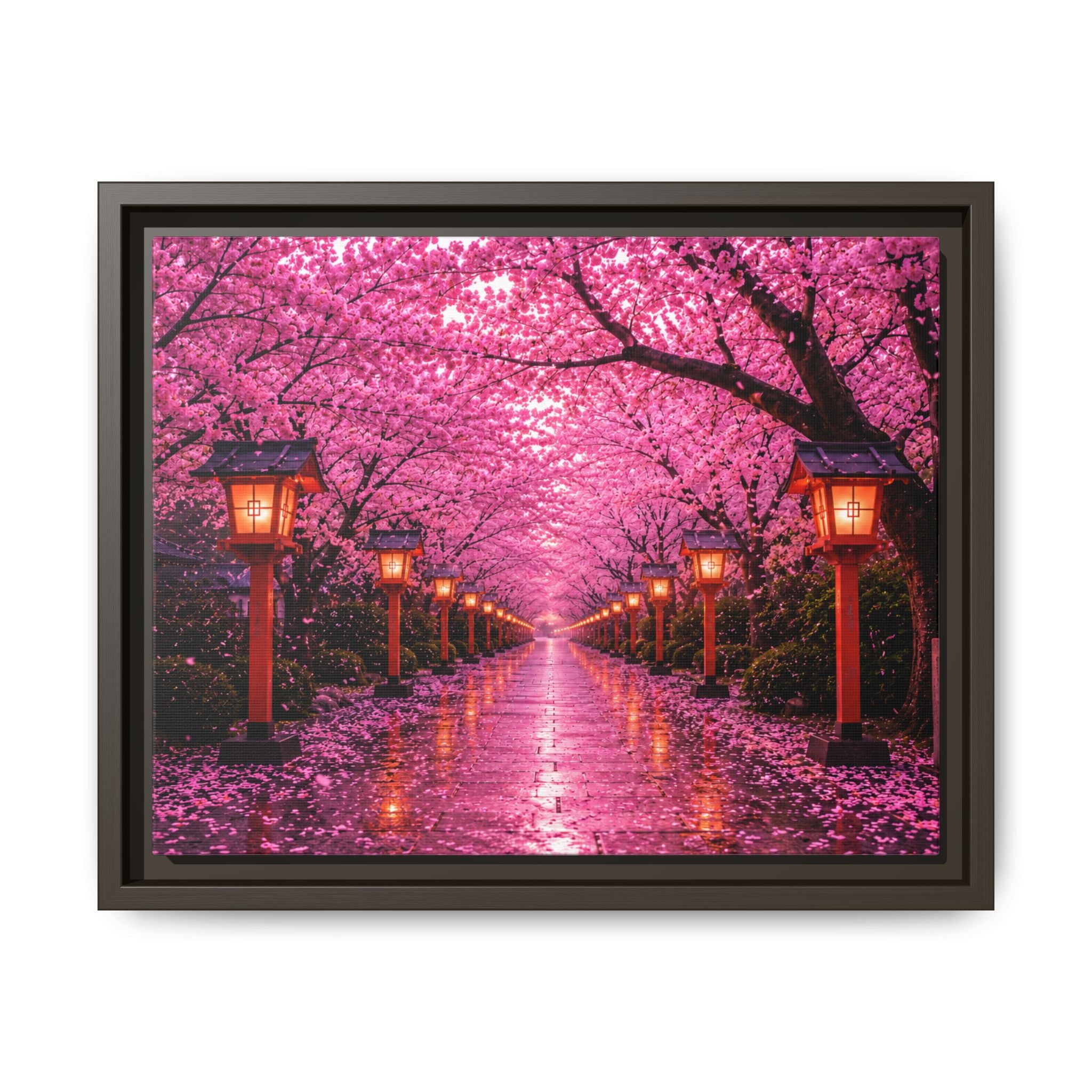 Sakura Lantern Path — Cherry Blossom Evening Collection