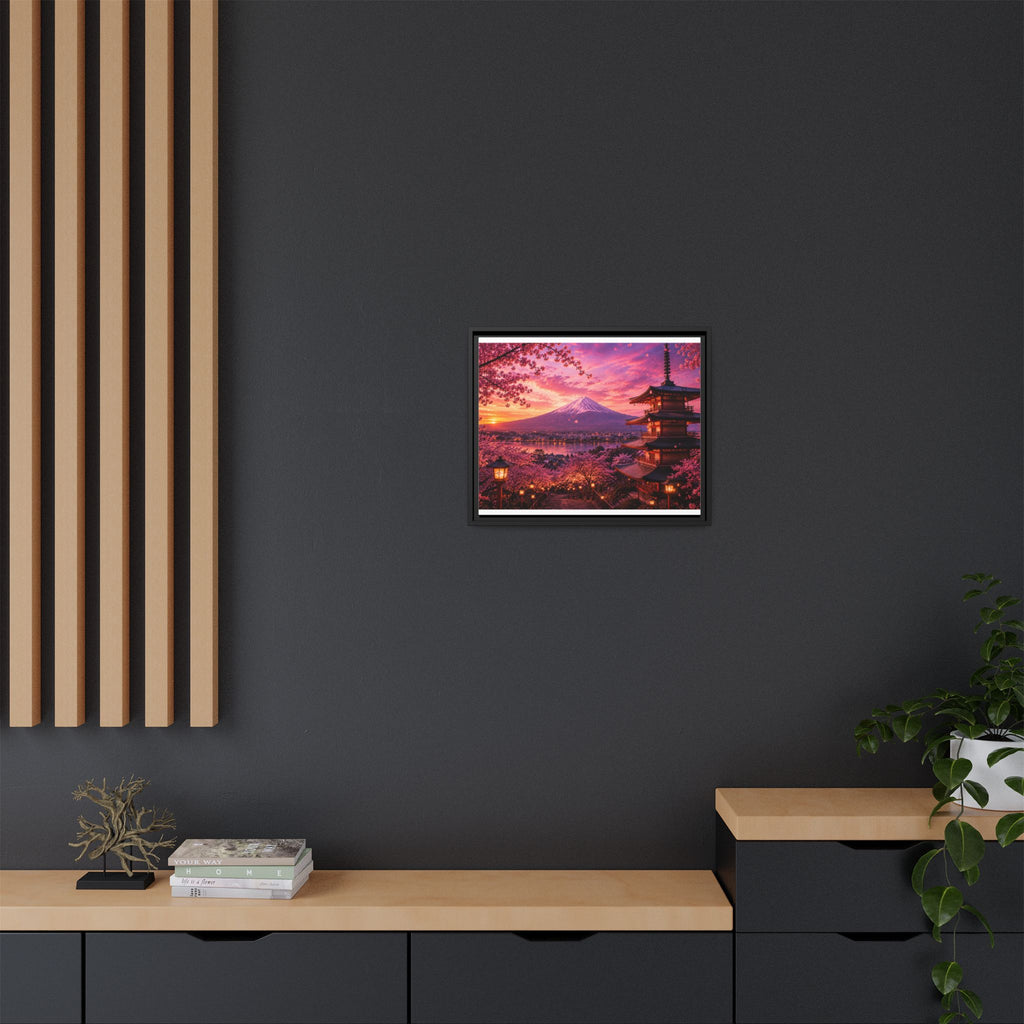Sakura Twilight Pagoda — Cherry Blossom Sunset Collection