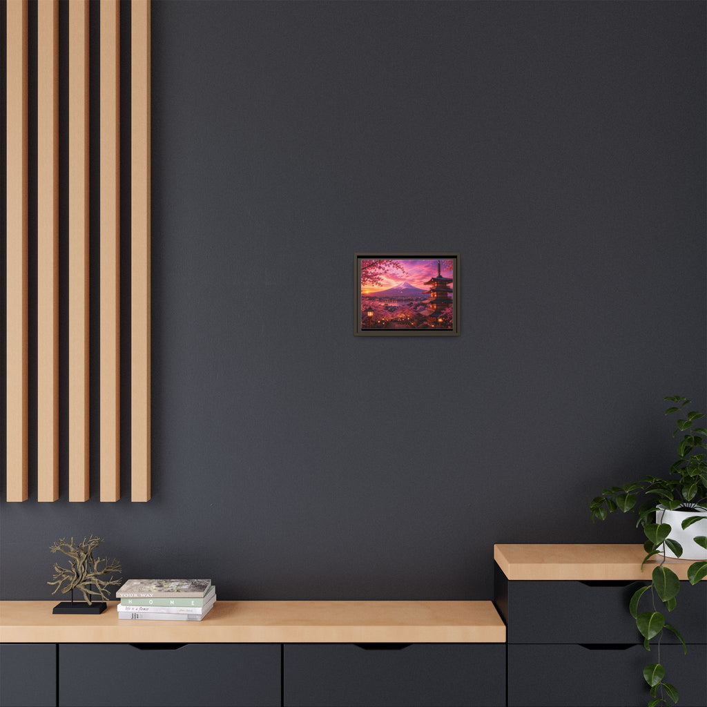 Sakura Twilight Pagoda — Cherry Blossom Sunset Collection
