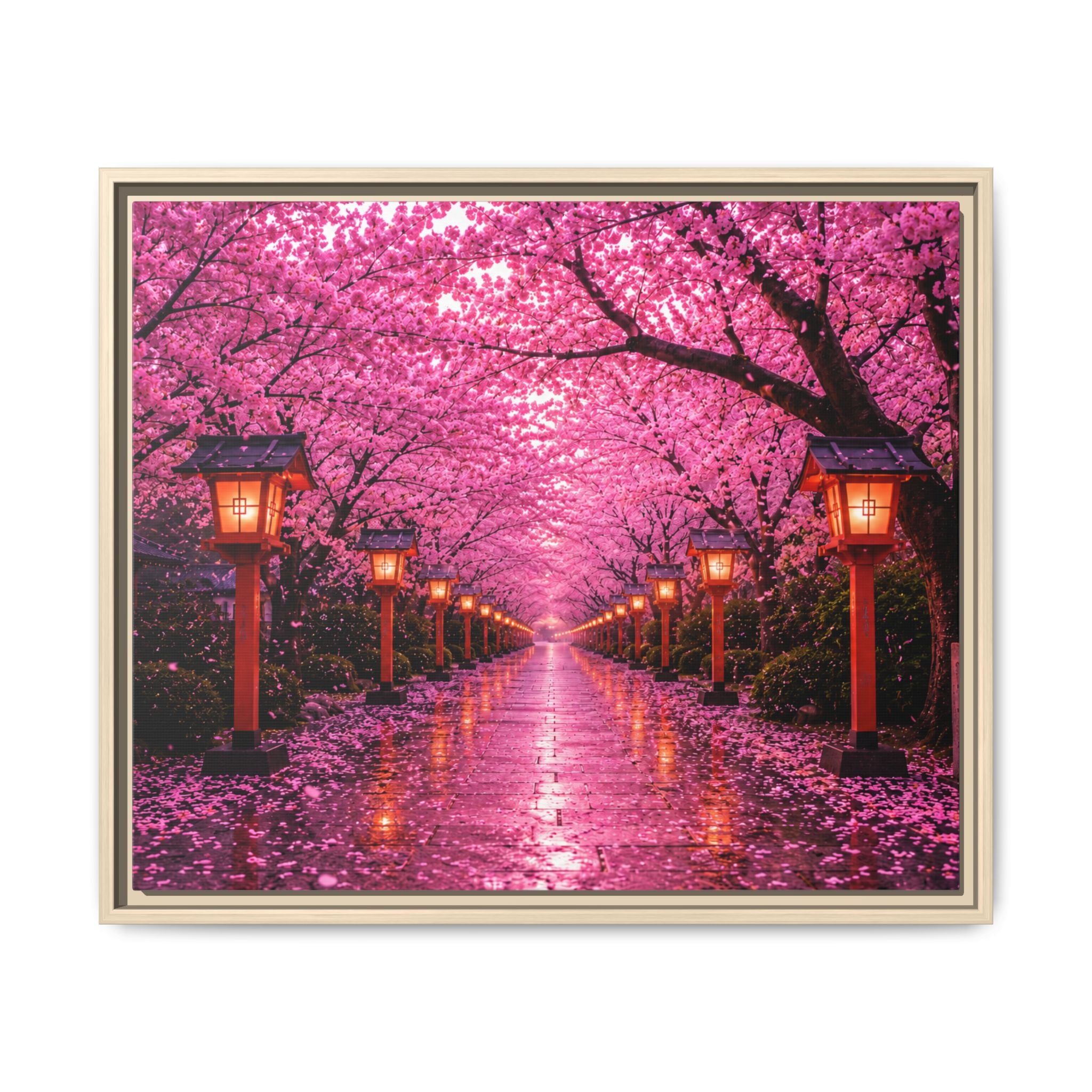 Sakura Lantern Path — Cherry Blossom Evening Collection