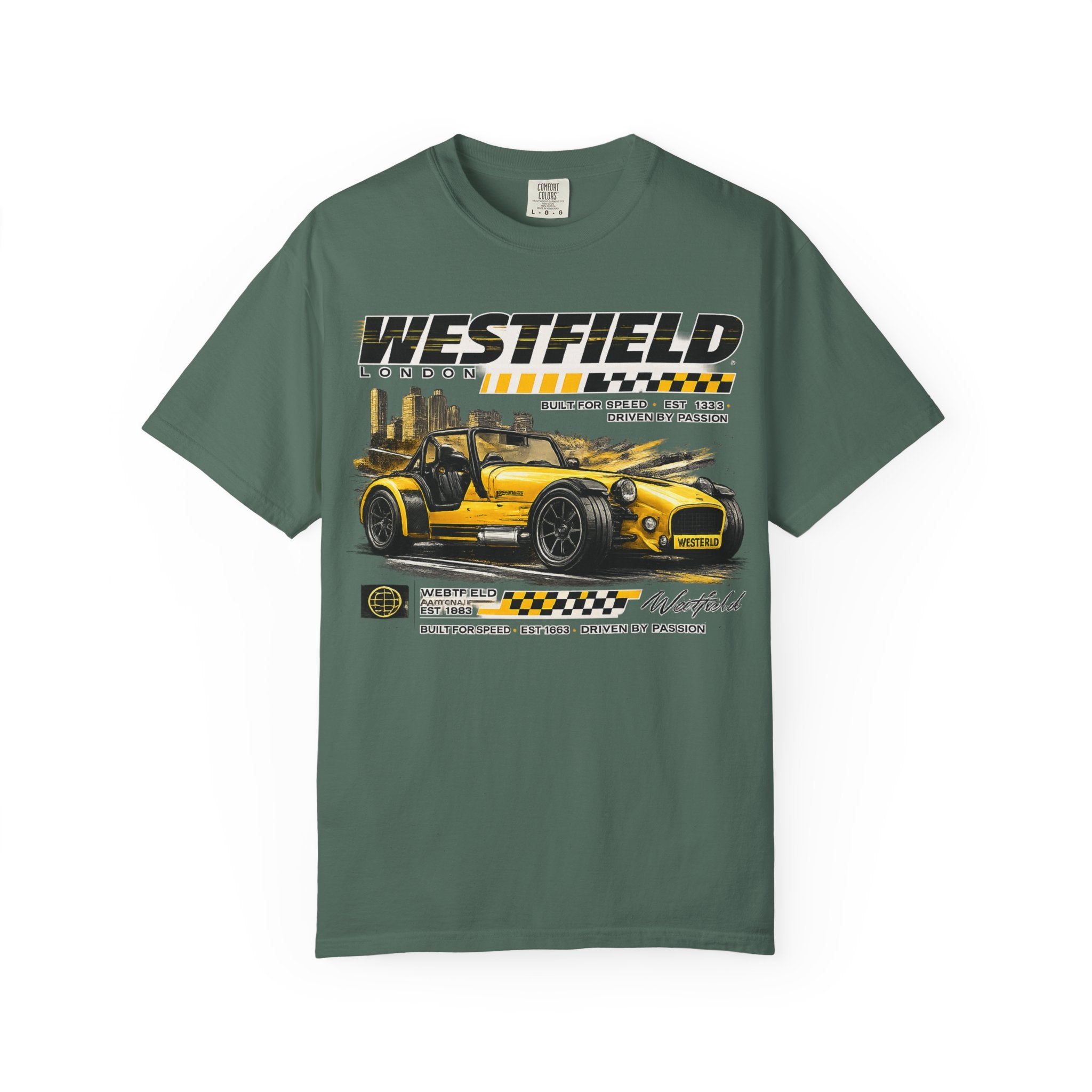 Westfield Sports Car Tee — Vintage Racing Graphic T-Shirt