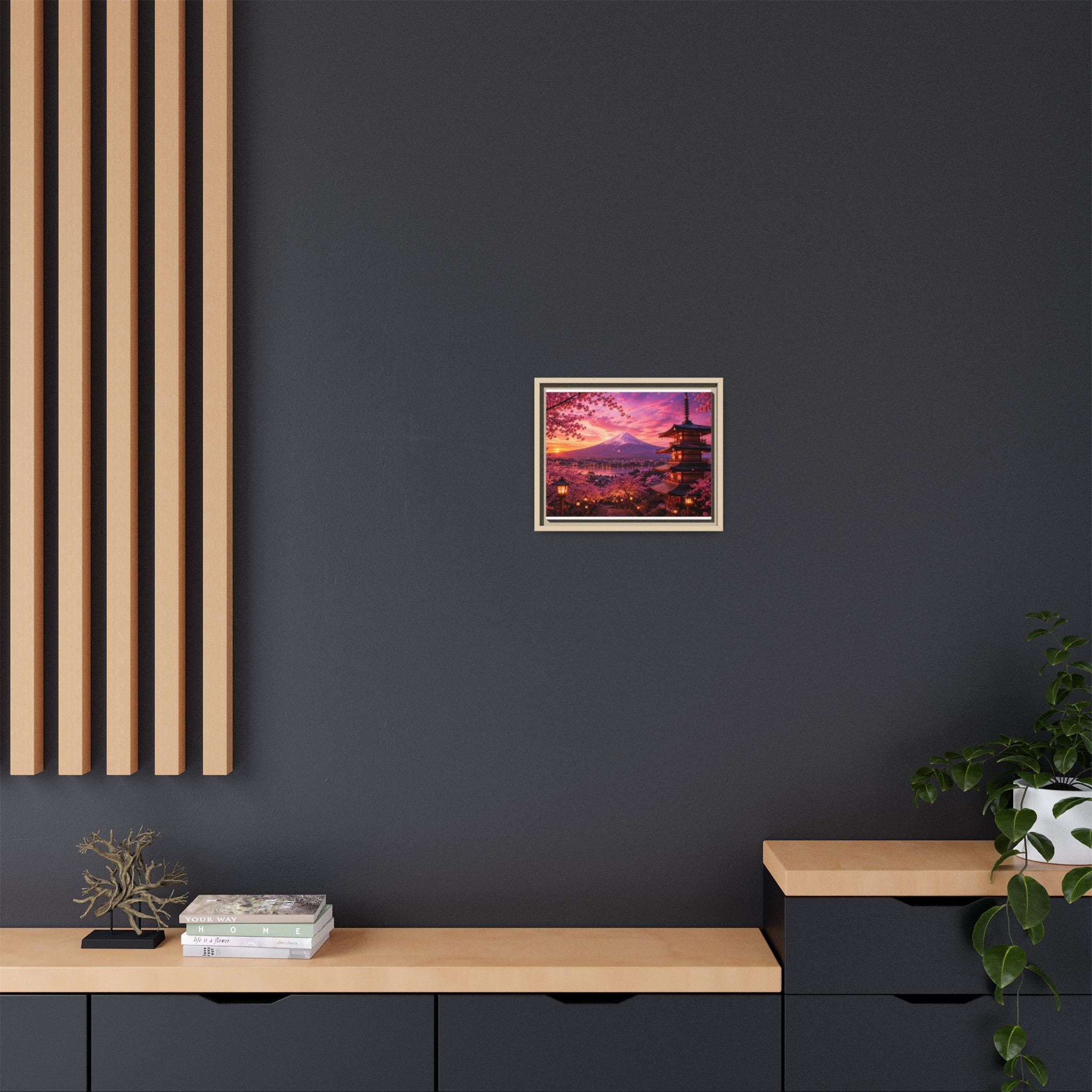 Sakura Twilight Pagoda — Cherry Blossom Sunset Collection
