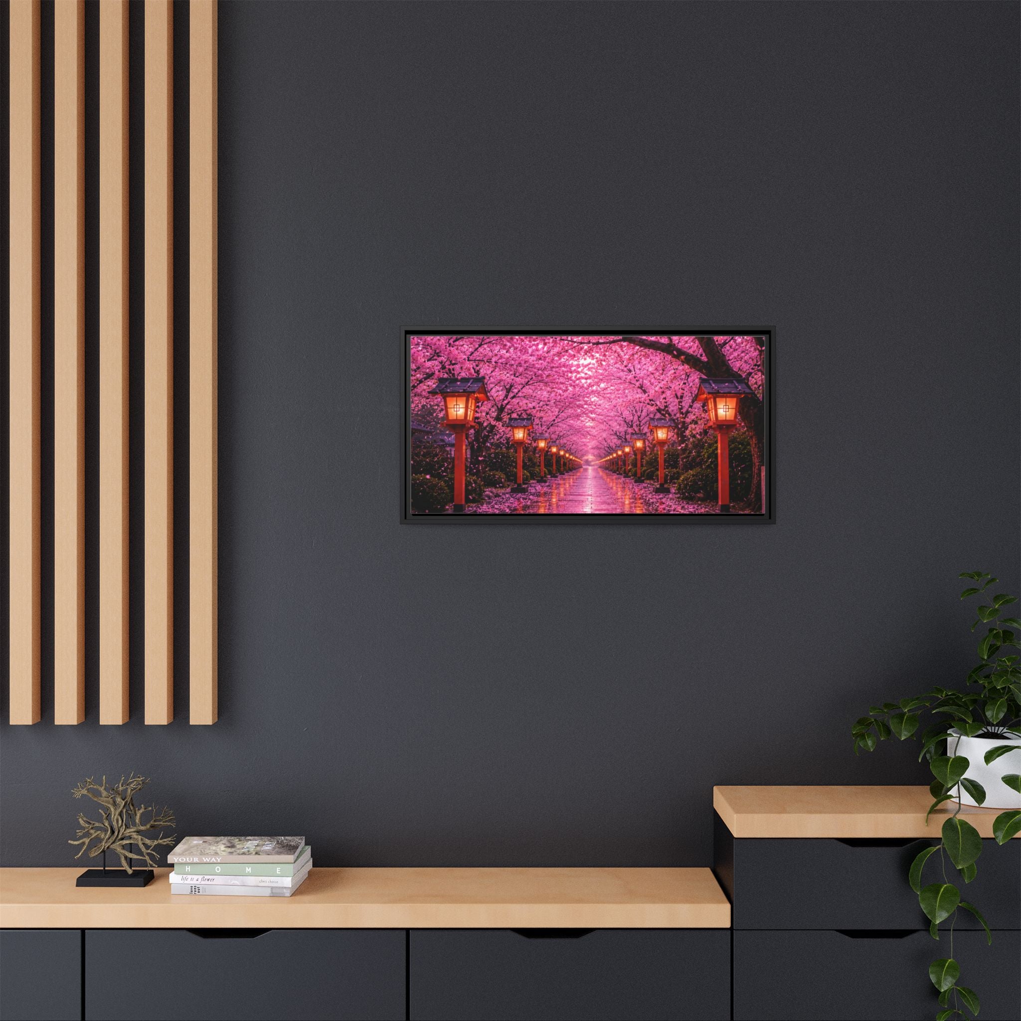 Sakura Lantern Path — Cherry Blossom Evening Collection