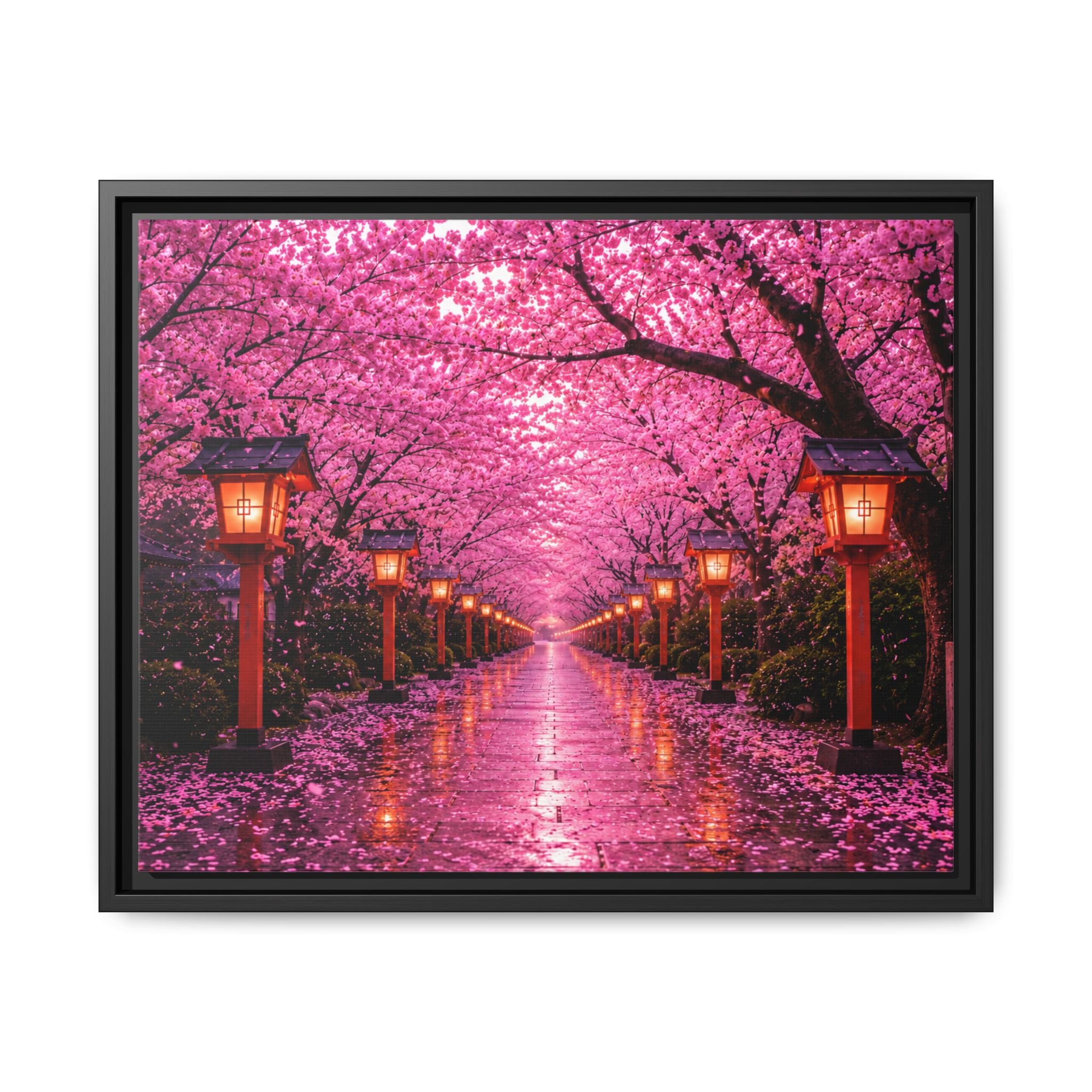 Sakura Lantern Path — Cherry Blossom Evening Collection