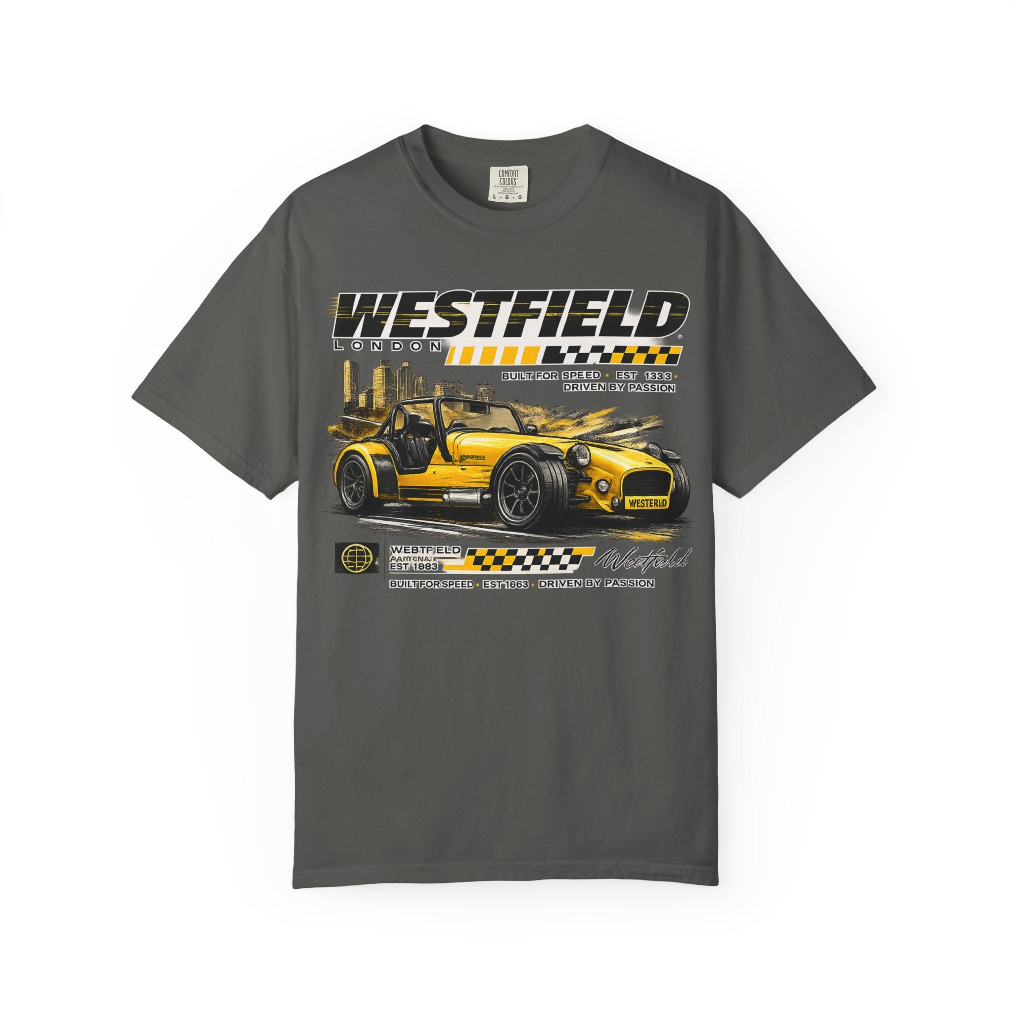 Westfield Sports Car Tee — Vintage Racing Graphic T-Shirt