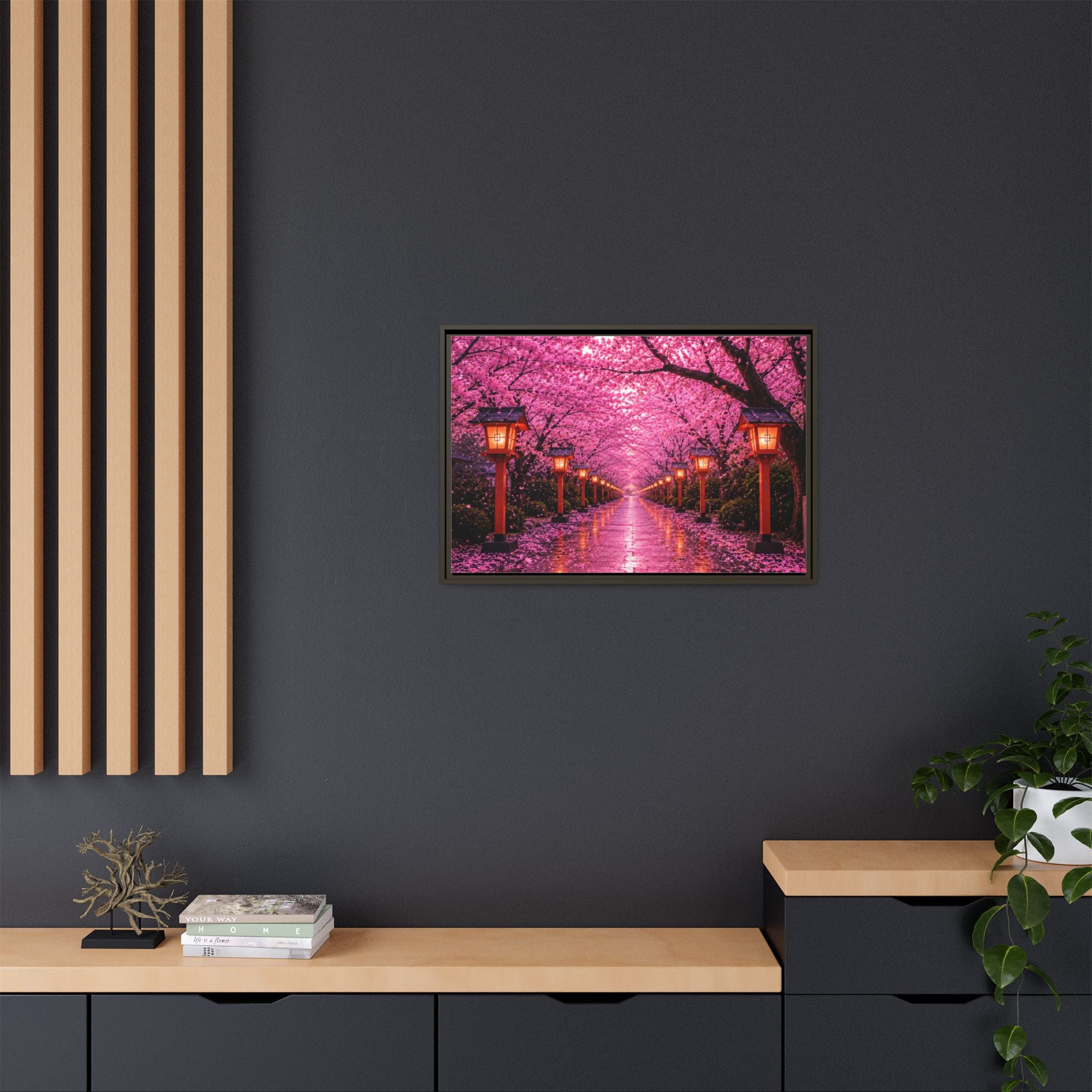 Sakura Lantern Path — Cherry Blossom Evening Collection