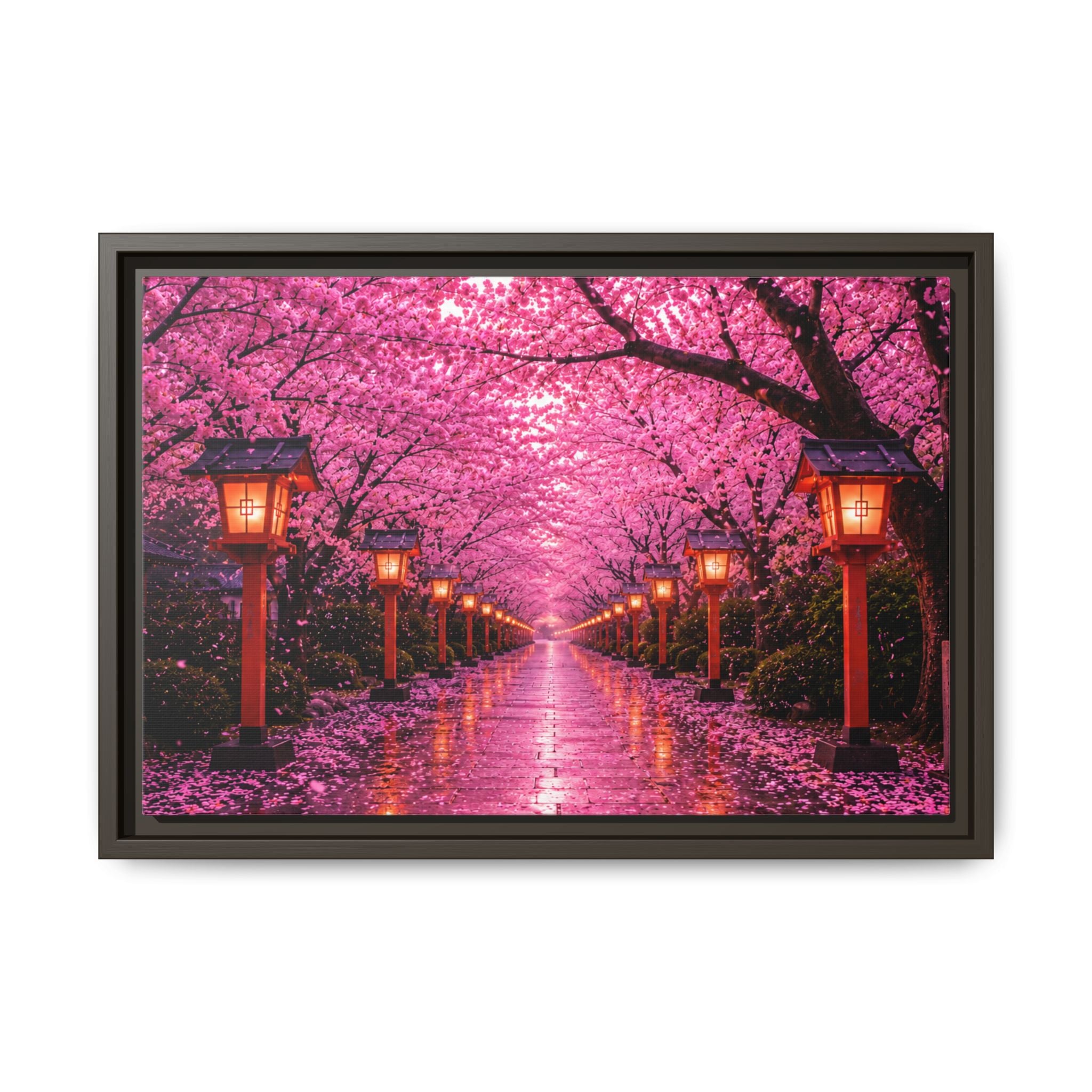 Sakura Lantern Path — Cherry Blossom Evening Collection