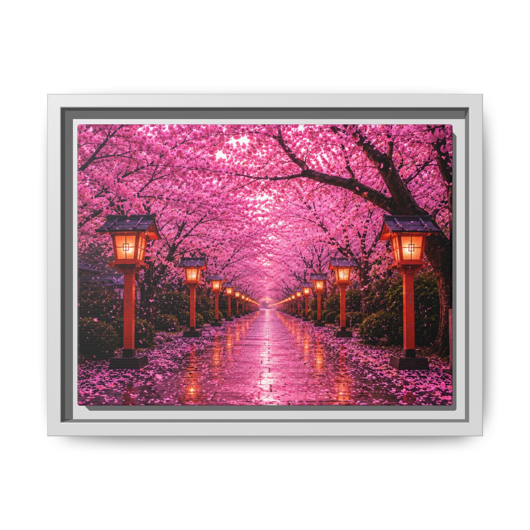 Sakura Lantern Path — Cherry Blossom Evening Collection