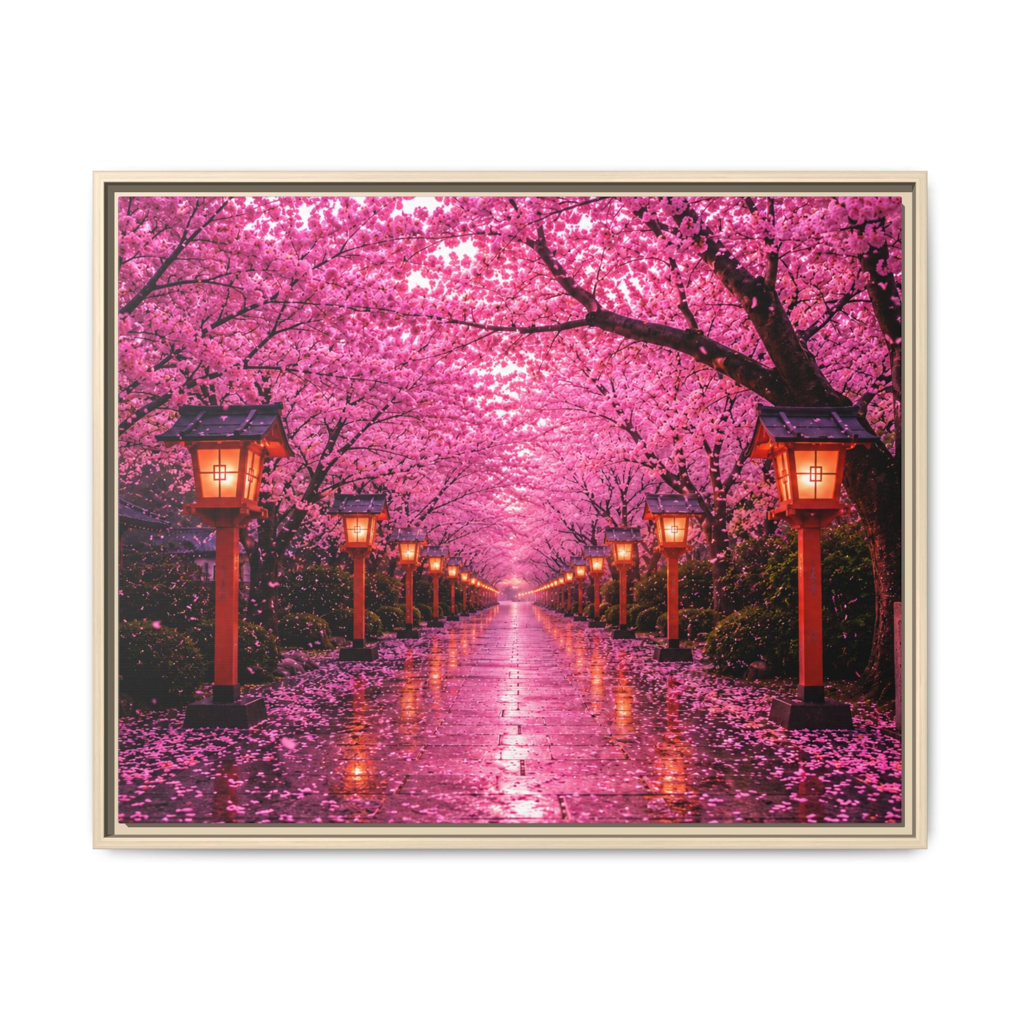 Sakura Lantern Path — Cherry Blossom Evening Collection