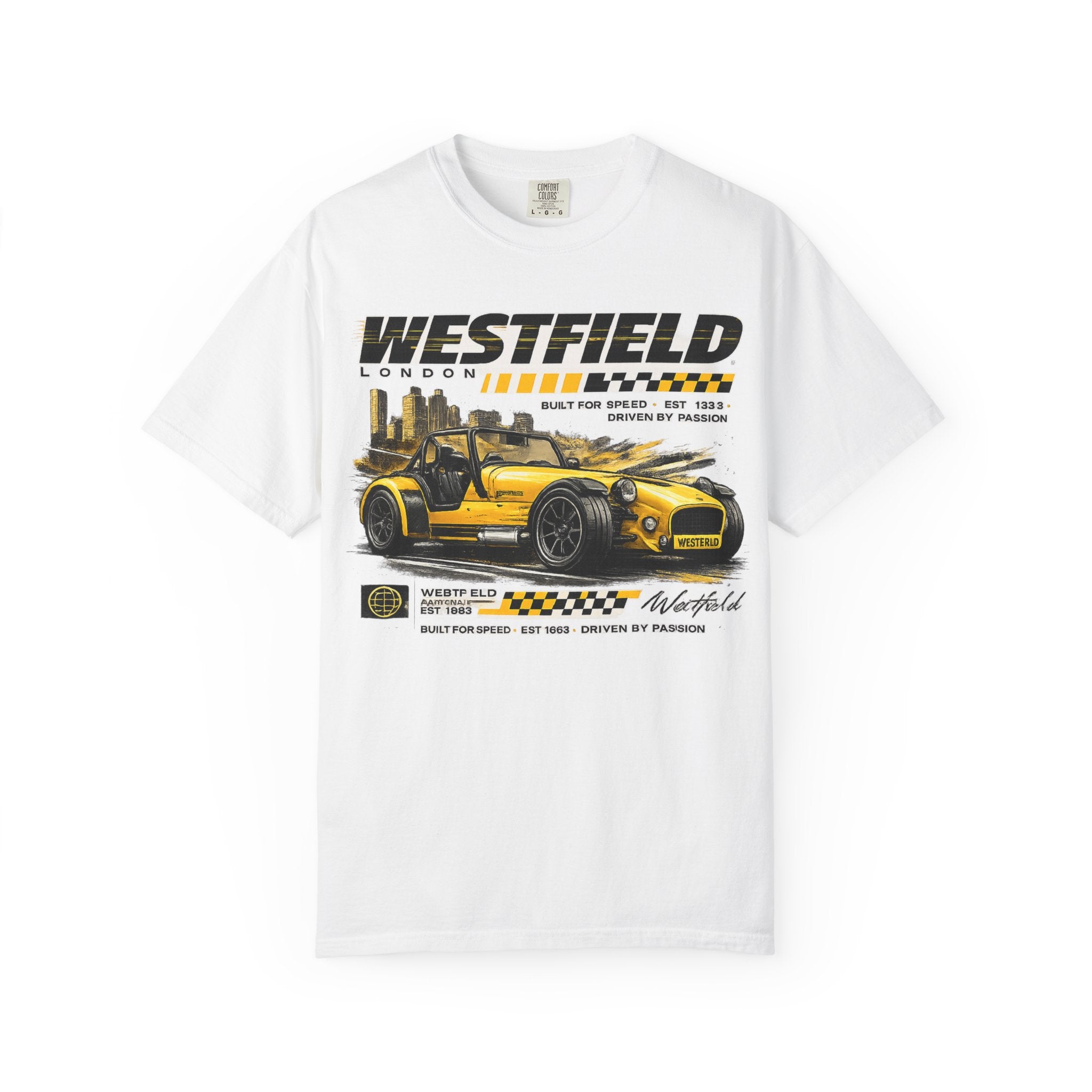 Westfield Sports Car Tee — Vintage Racing Graphic T-Shirt