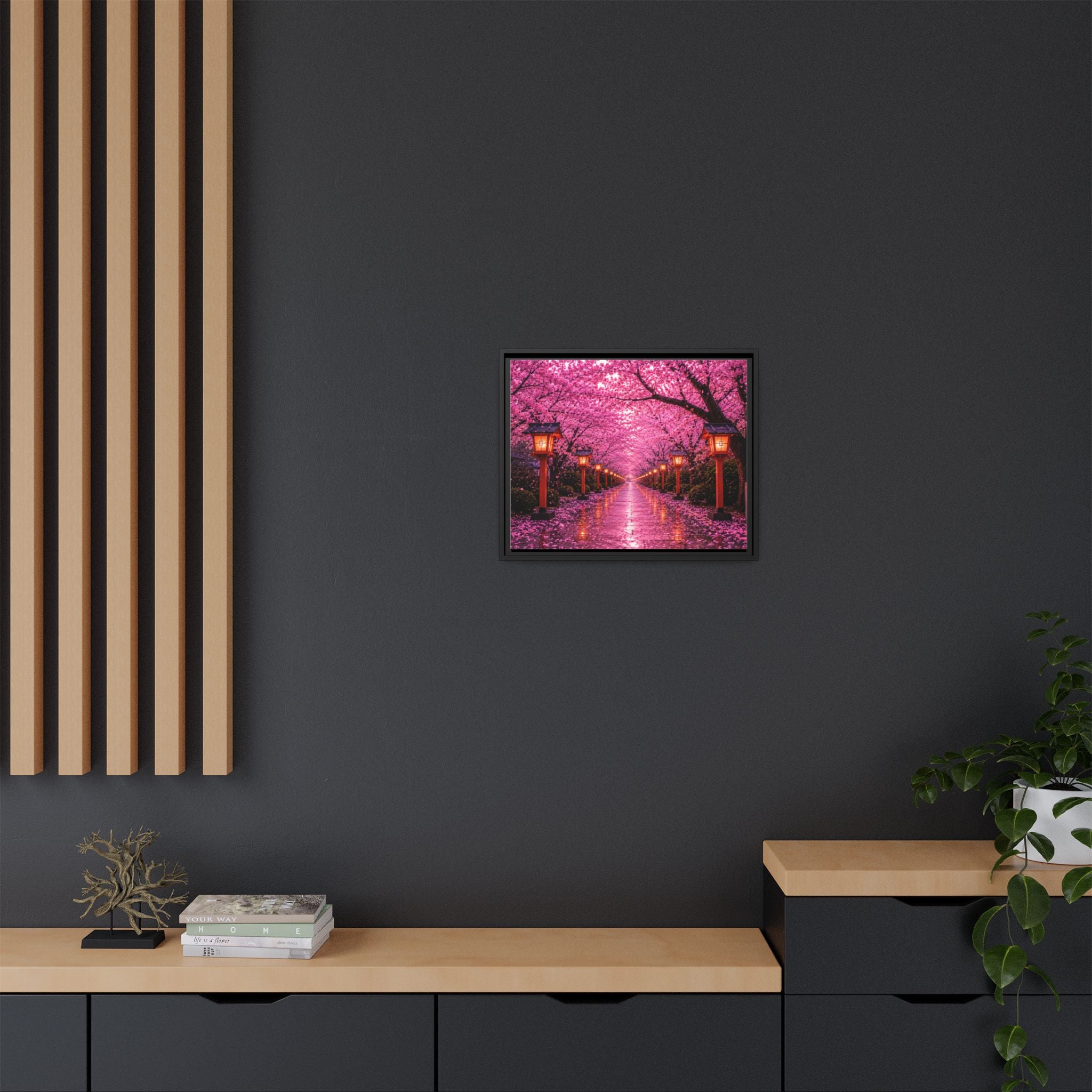Sakura Lantern Path — Cherry Blossom Evening Collection