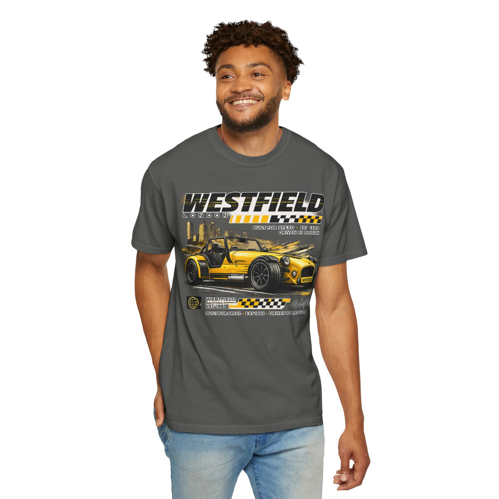 Westfield Sports Car Tee — Vintage Racing Graphic T-Shirt