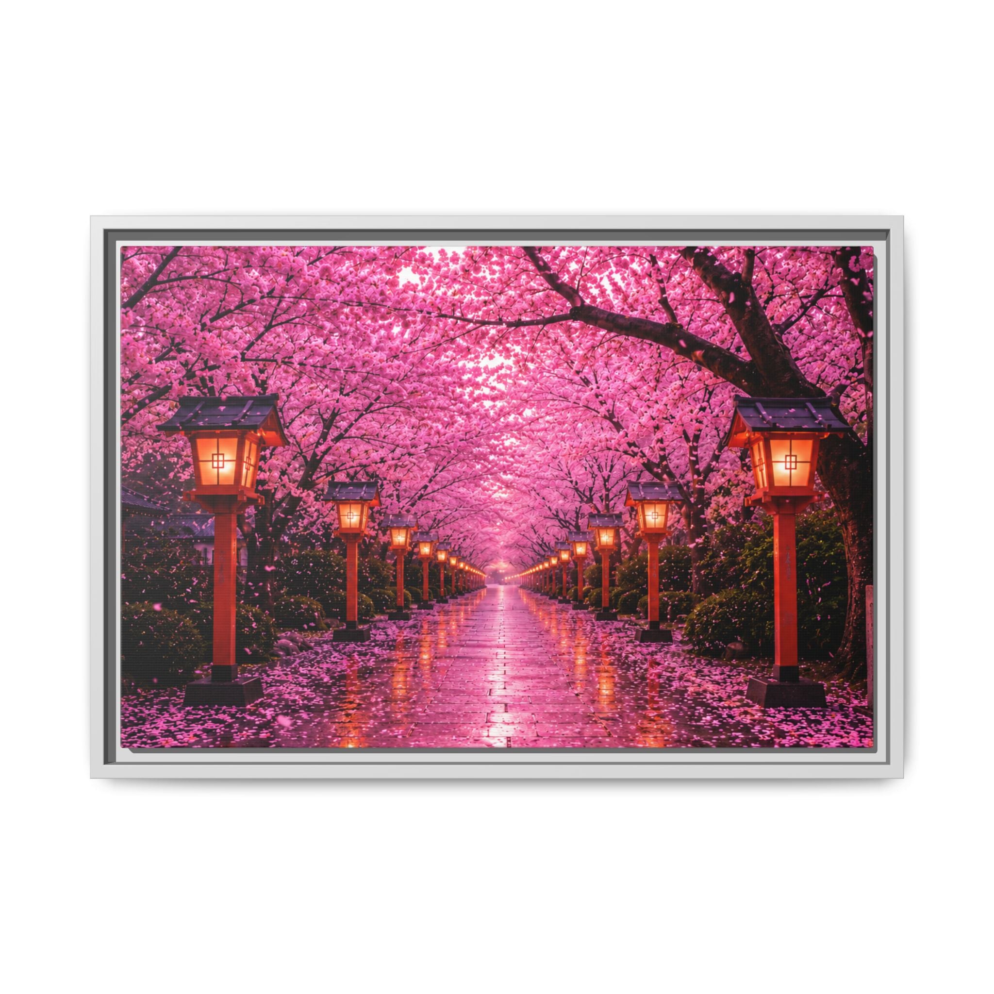 Sakura Lantern Path — Cherry Blossom Evening Collection