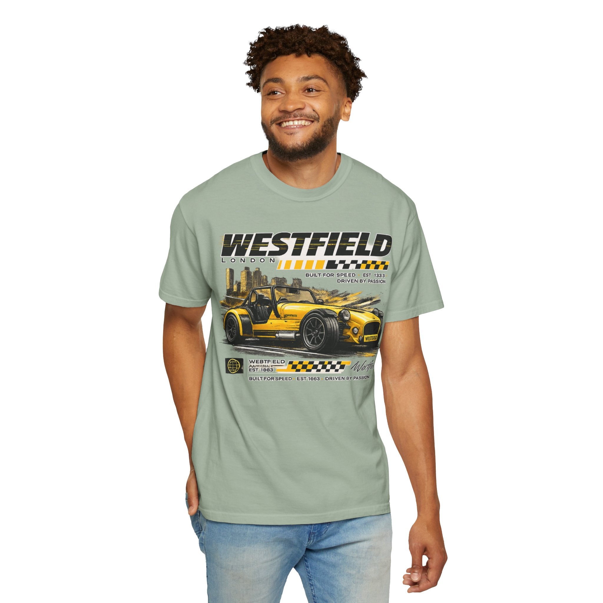Westfield Sports Car Tee — Vintage Racing Graphic T-Shirt