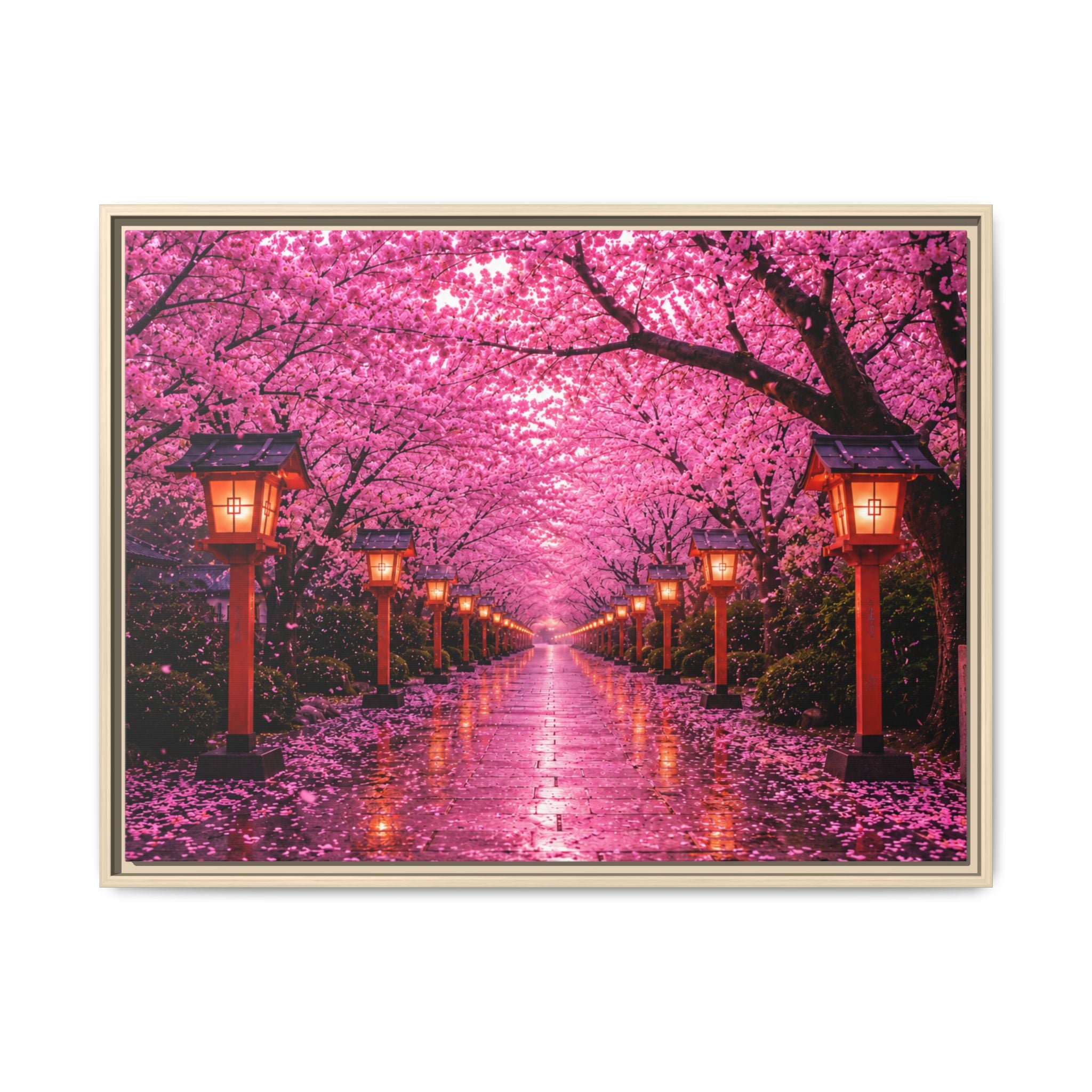 Sakura Lantern Path — Cherry Blossom Evening Collection