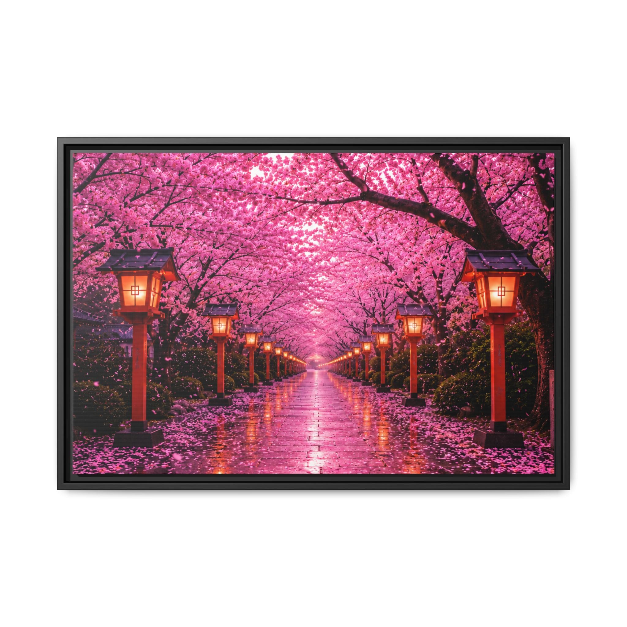 Sakura Lantern Path — Cherry Blossom Evening Collection