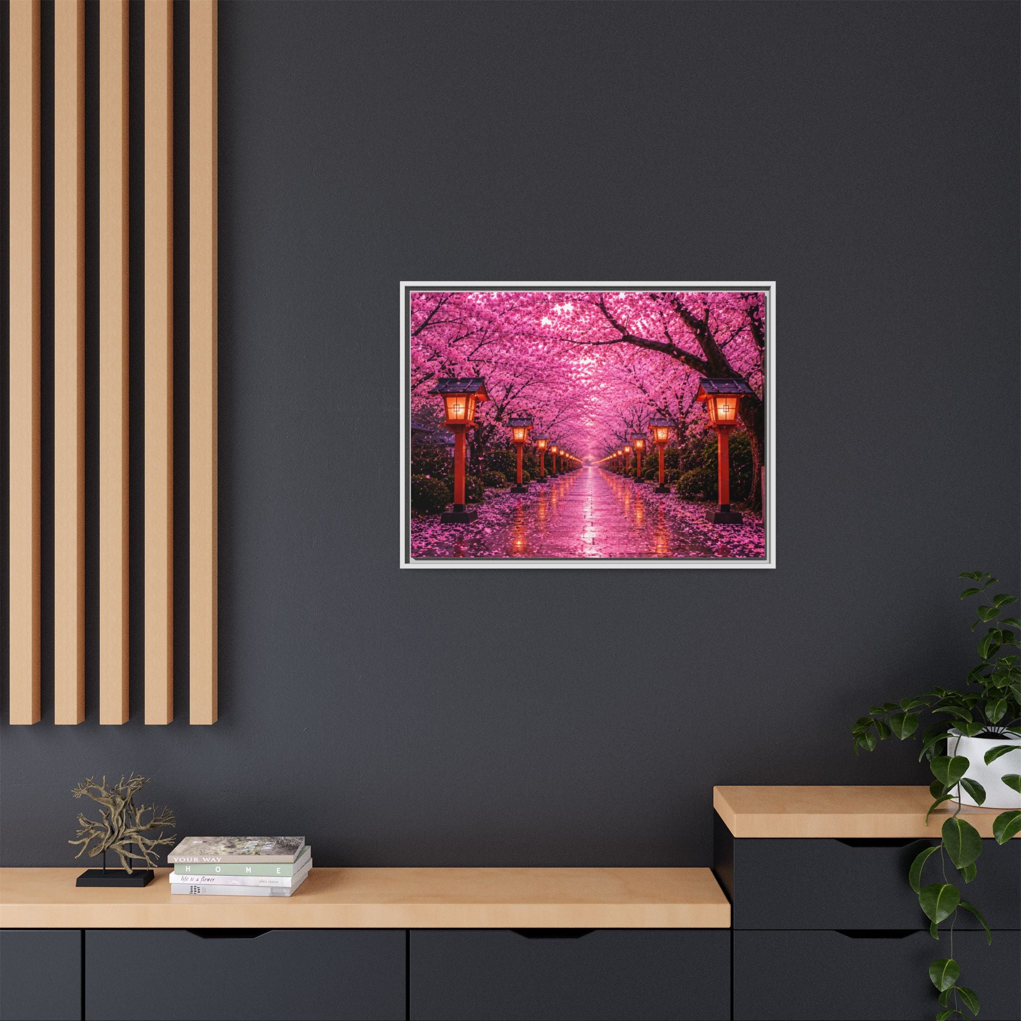 Sakura Lantern Path — Cherry Blossom Evening Collection