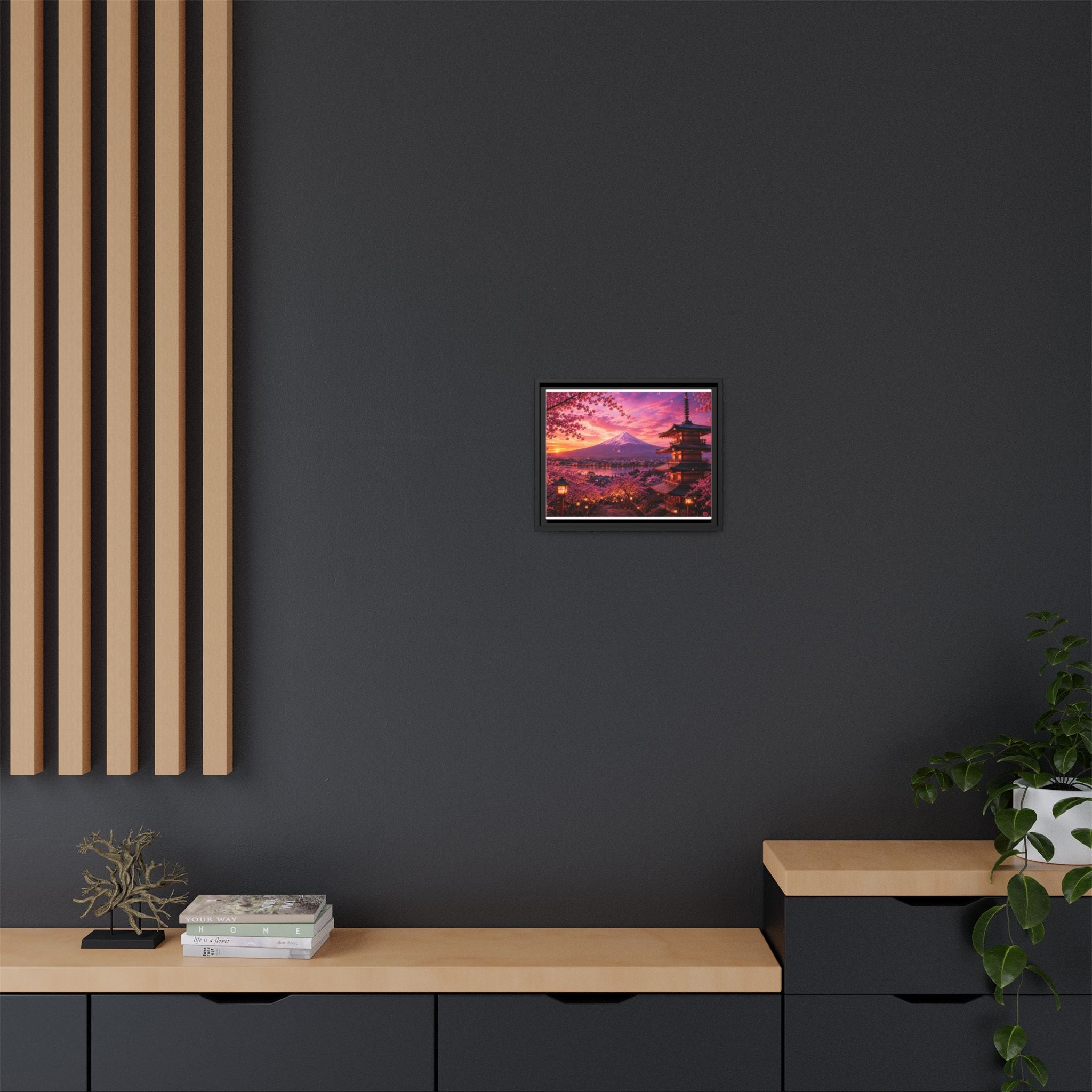 Sakura Twilight Pagoda — Cherry Blossom Sunset Collection