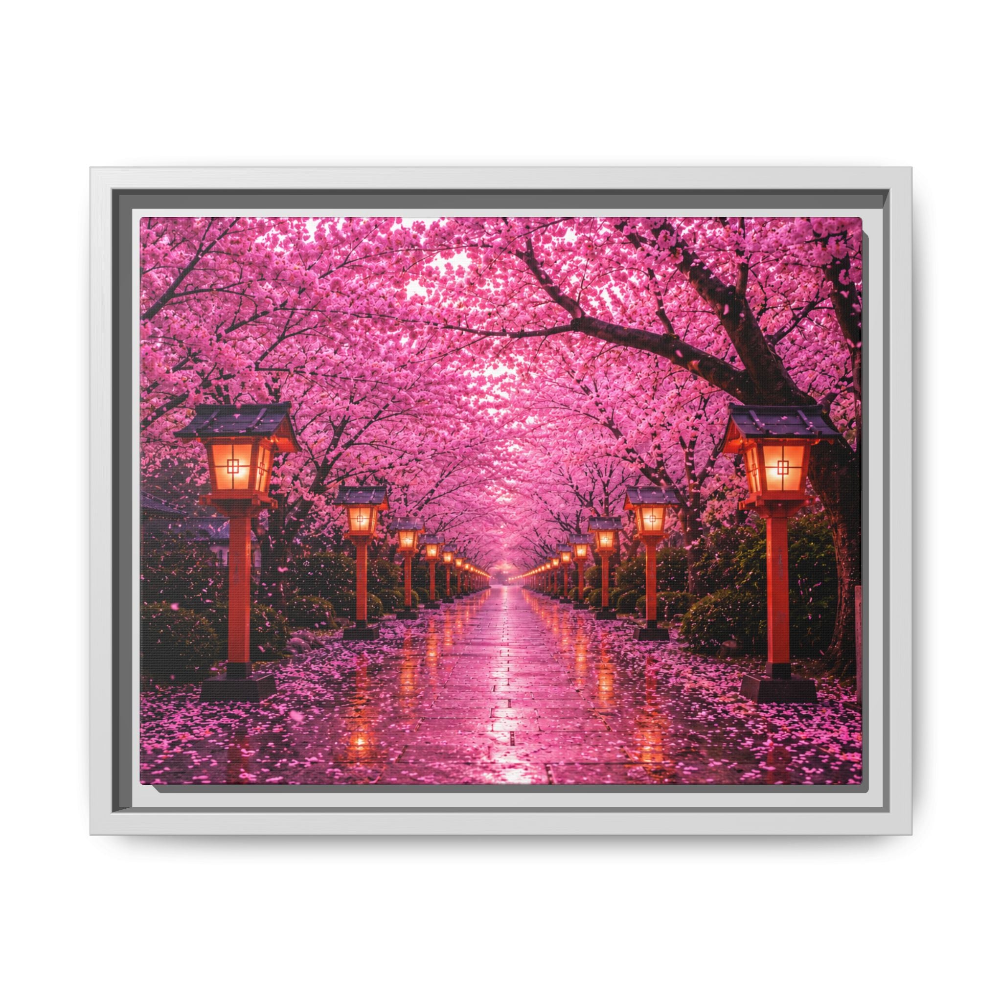 Sakura Lantern Path — Cherry Blossom Evening Collection