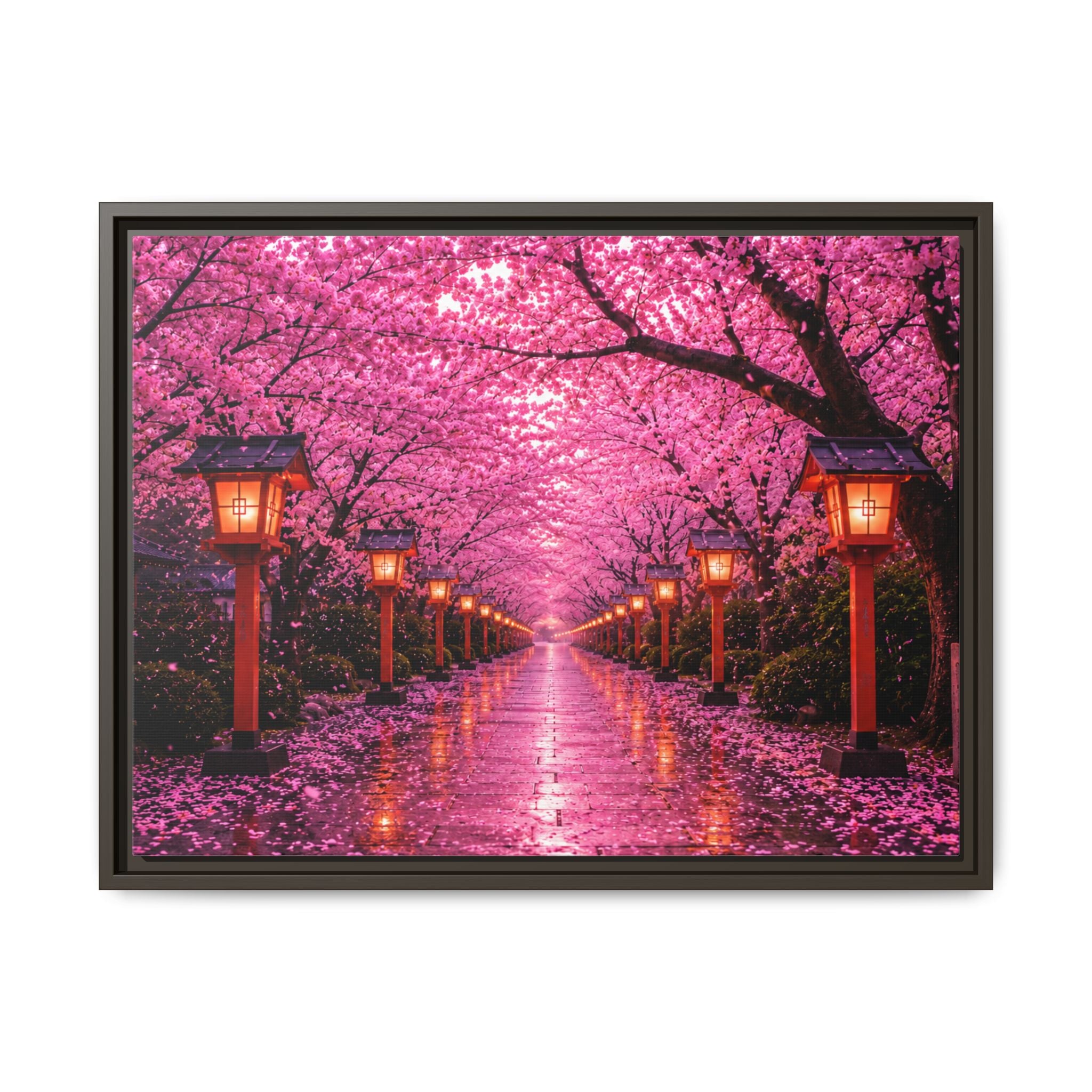 Sakura Lantern Path — Cherry Blossom Evening Collection