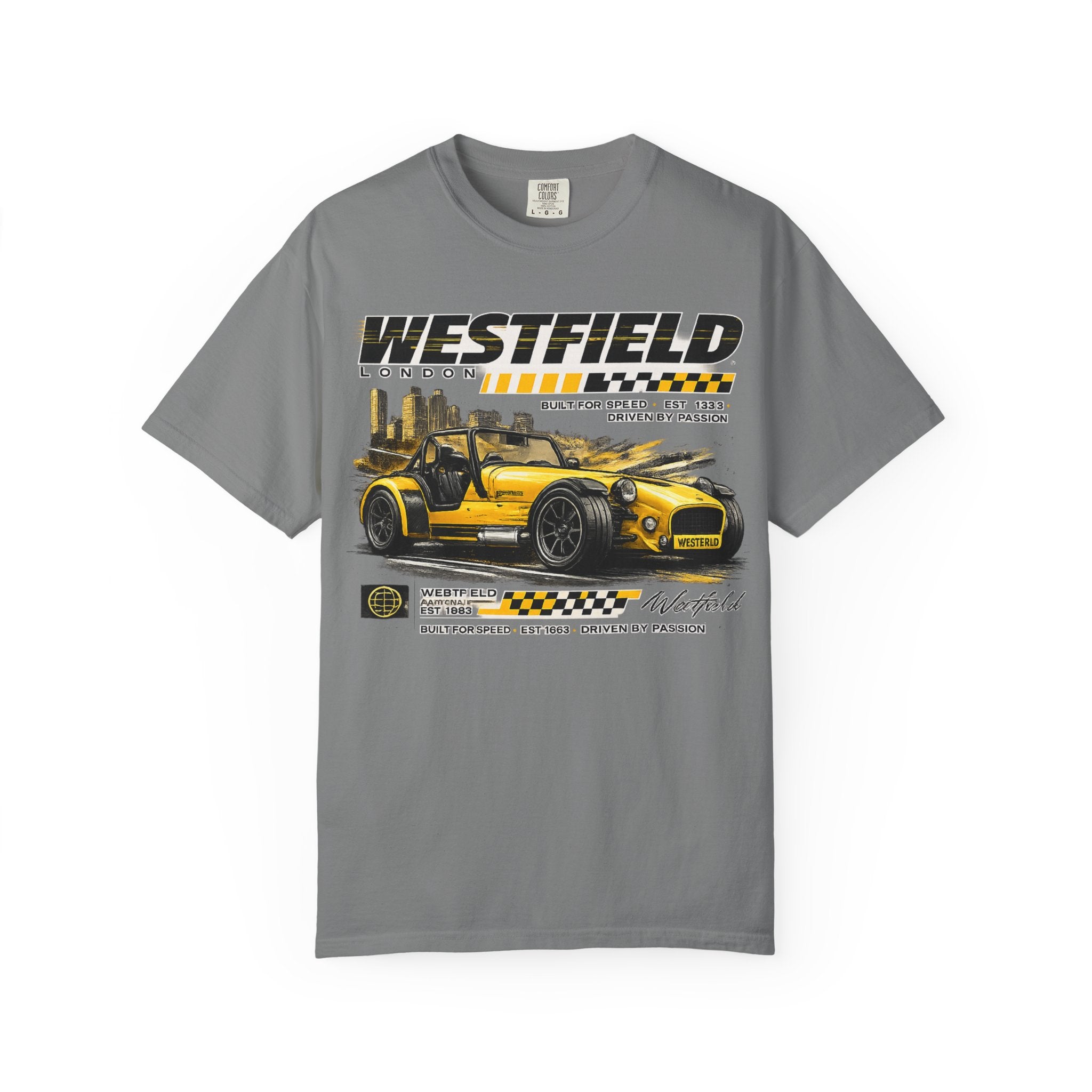Westfield Sports Car Tee — Vintage Racing Graphic T-Shirt
