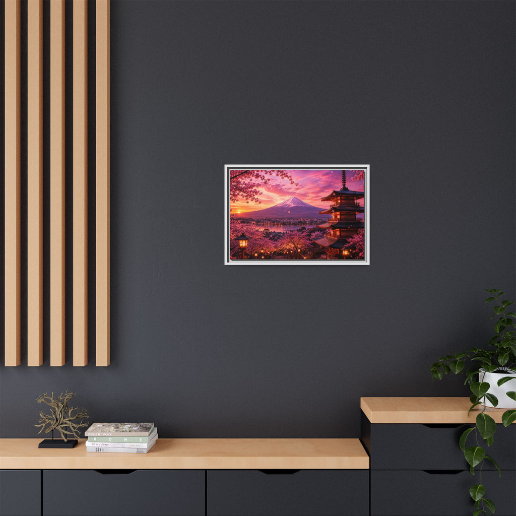 Sakura Twilight Pagoda — Cherry Blossom Sunset Collection