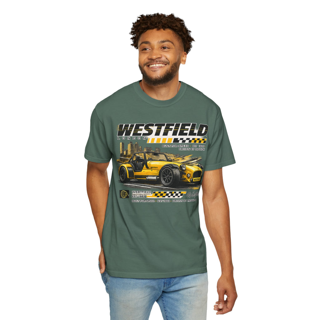 Westfield Sports Car Tee — Vintage Racing Graphic T-Shirt