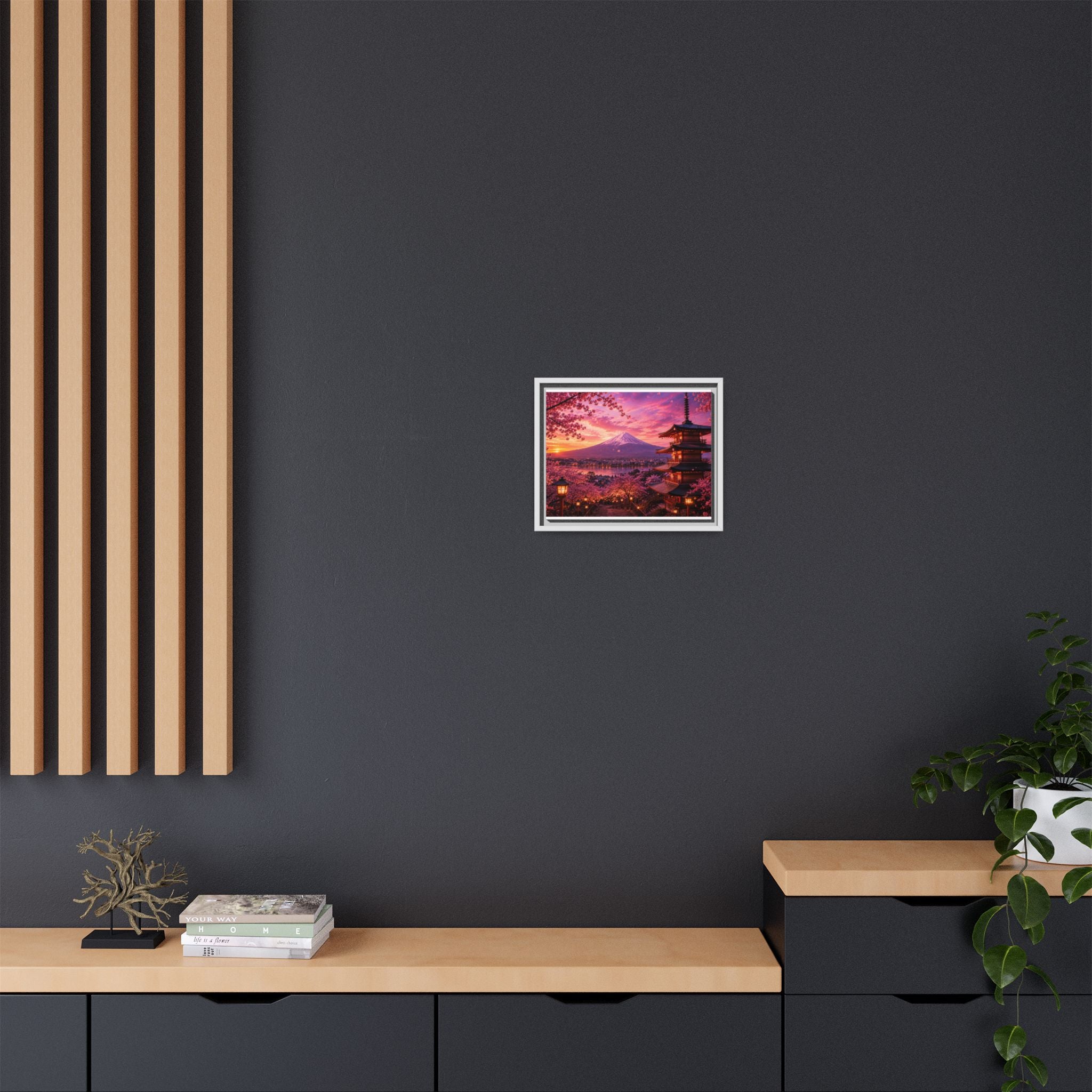 Sakura Twilight Pagoda — Cherry Blossom Sunset Collection