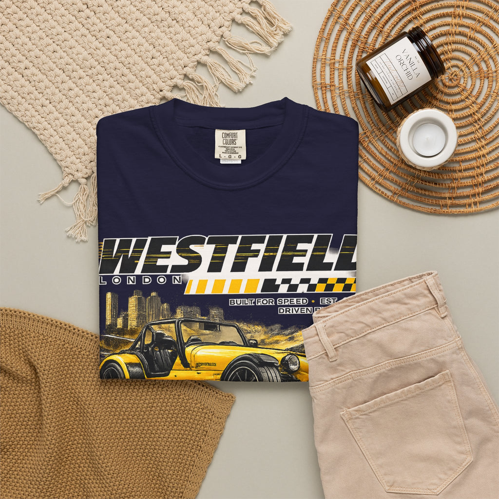Westfield Sports Car Tee — Vintage Racing Graphic T-Shirt