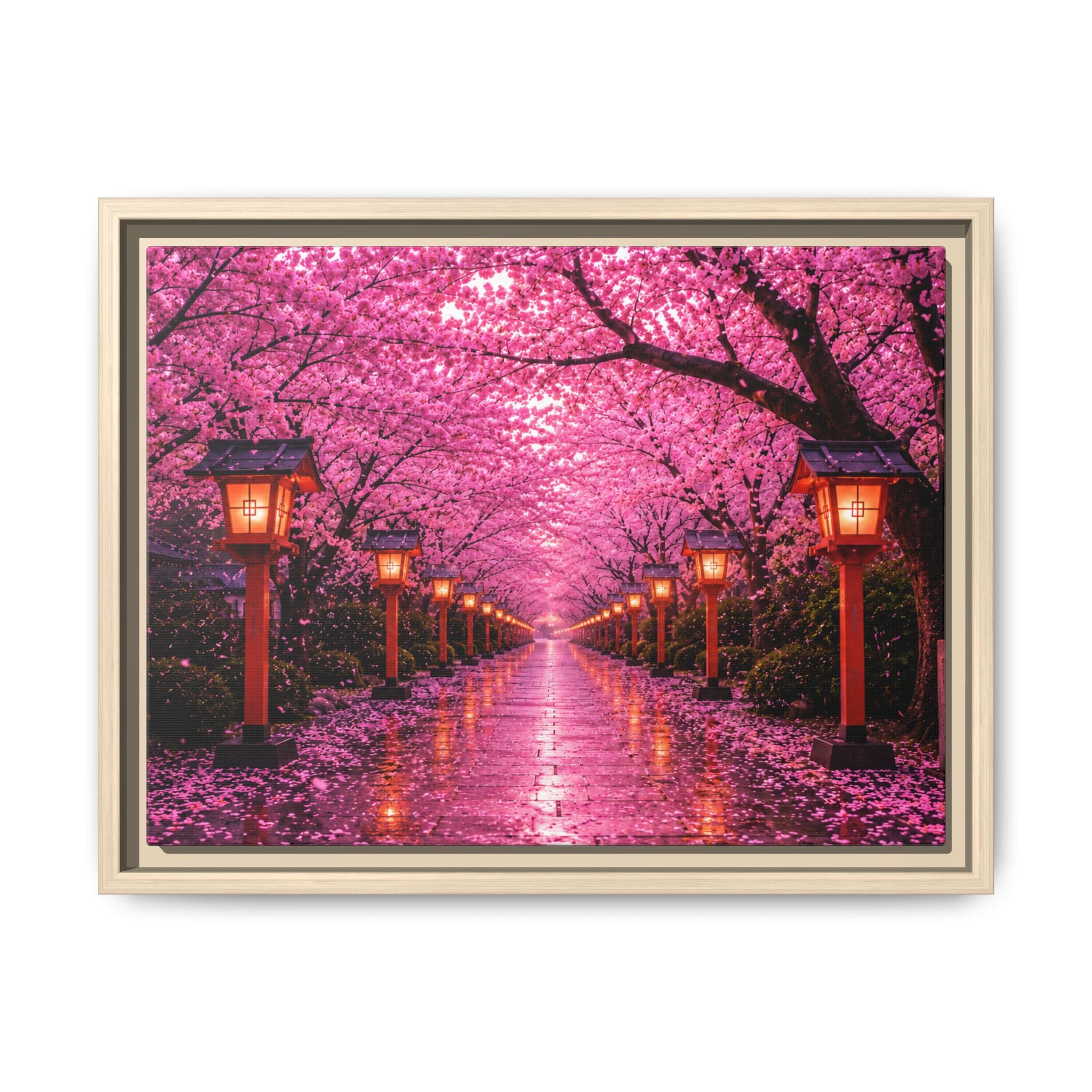 Sakura Lantern Path — Cherry Blossom Evening Collection