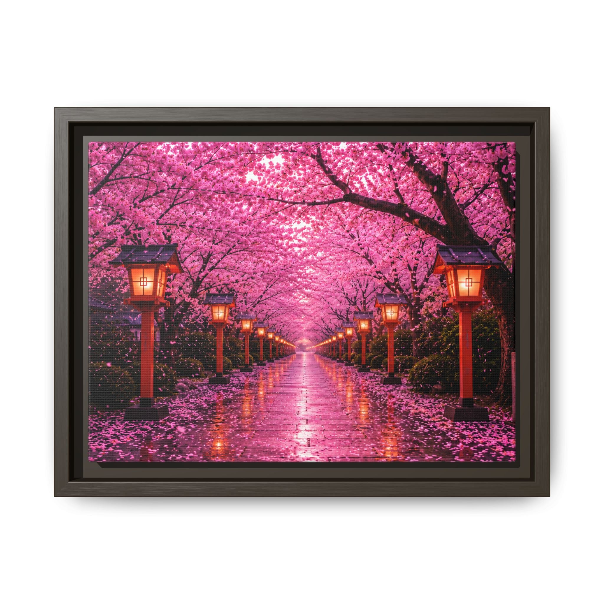 Sakura Lantern Path — Cherry Blossom Evening Collection