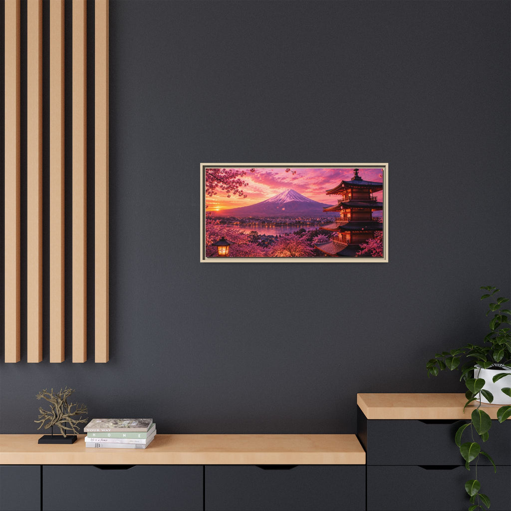 Sakura Twilight Pagoda — Cherry Blossom Sunset Collection
